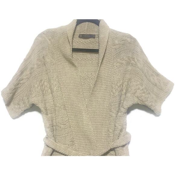 Outback Red Acrylic Wool Blend Cardigan Sweater Light Tan Women's Size Medium - Picture 3 of 7